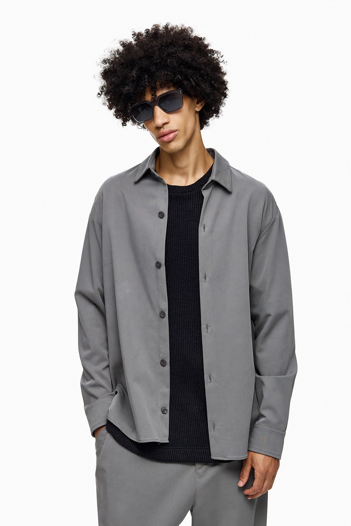 Minimal Button-Up Shirt NORIO
