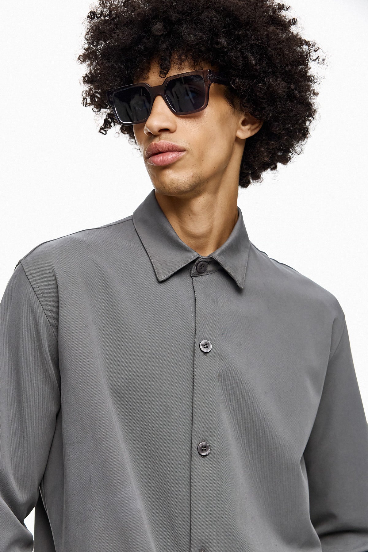 Minimal Button-Up Shirt NORIO