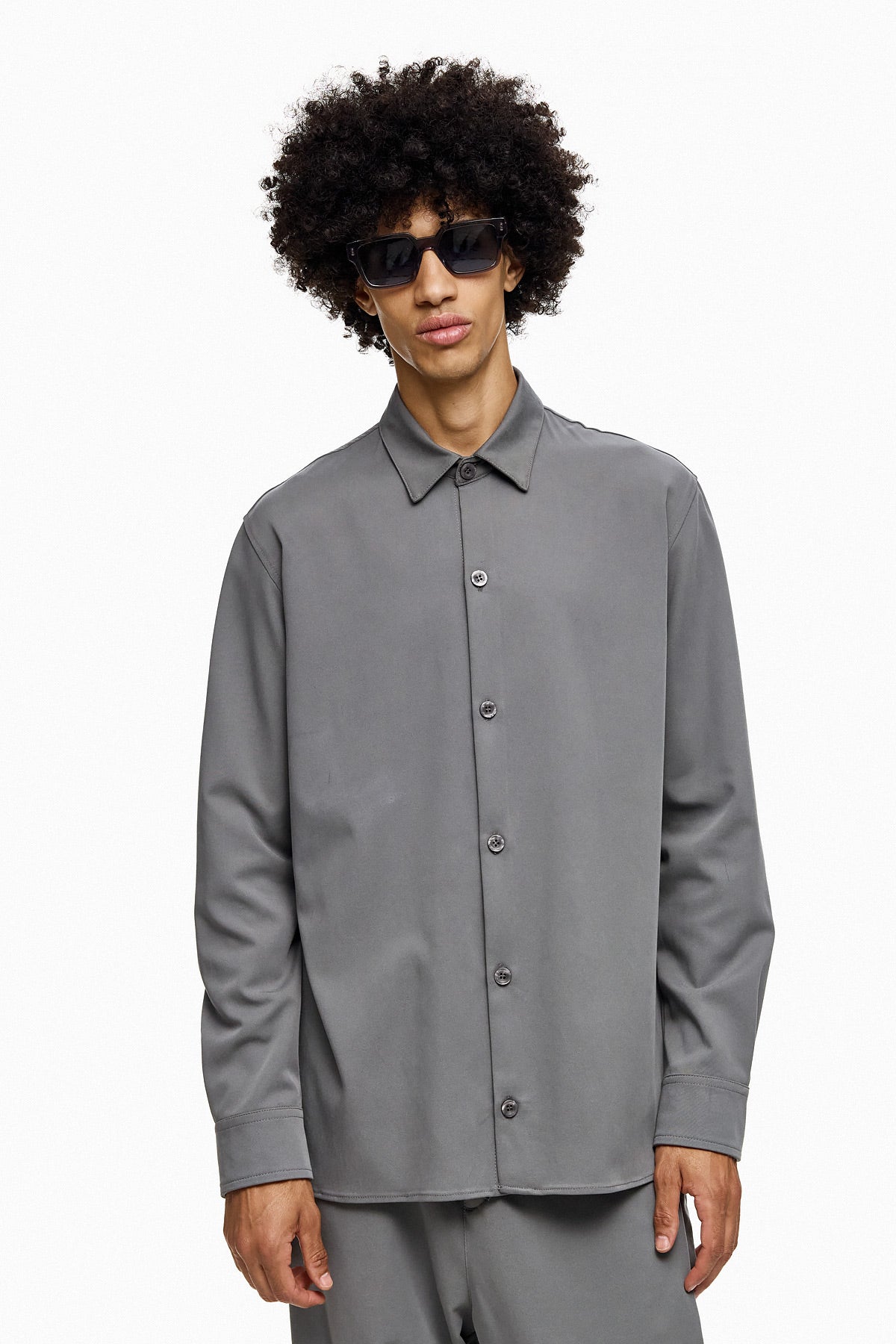 Minimal Button-Up Shirt NORIO