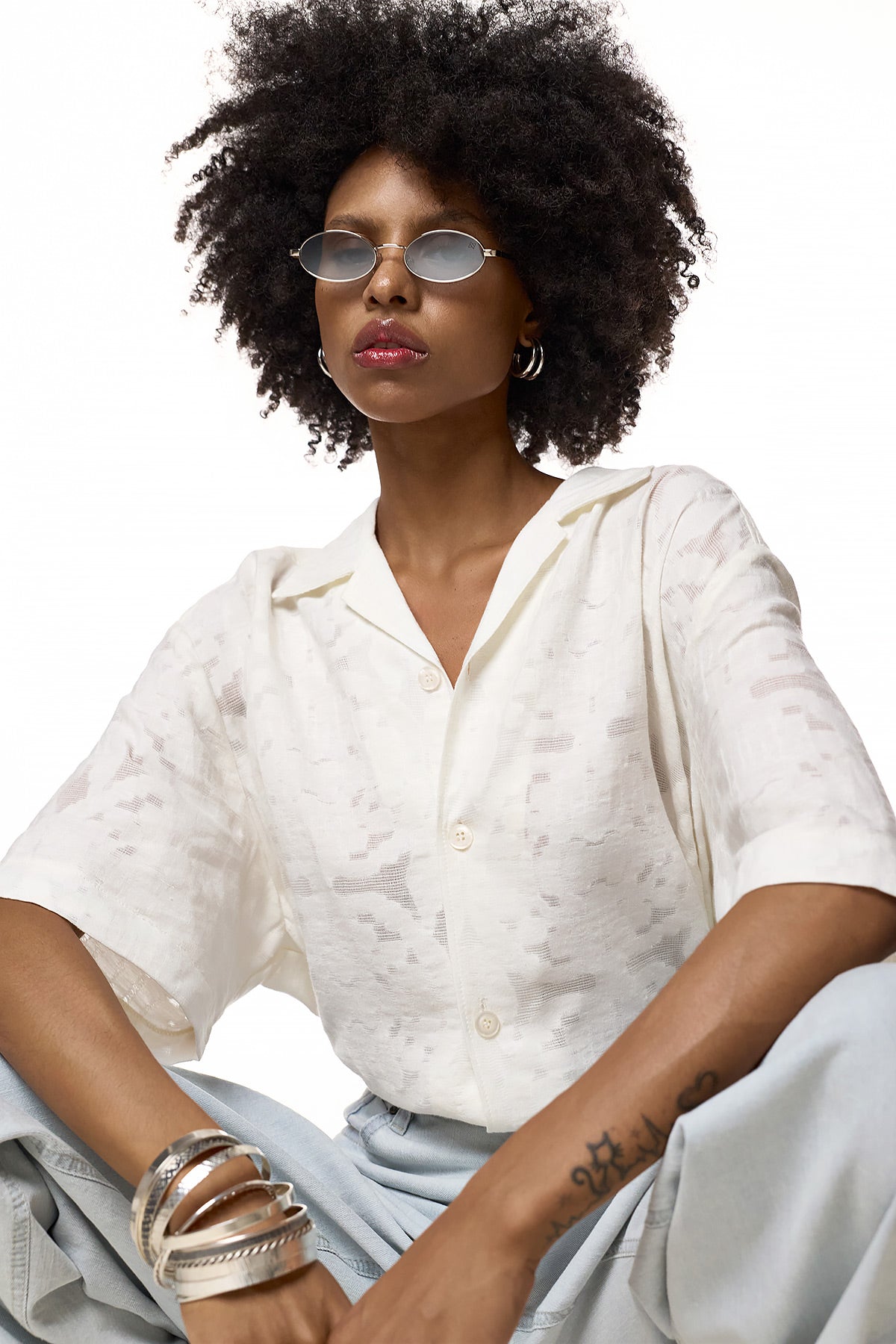 Short Sleeve Jacquard Shirt - KODO