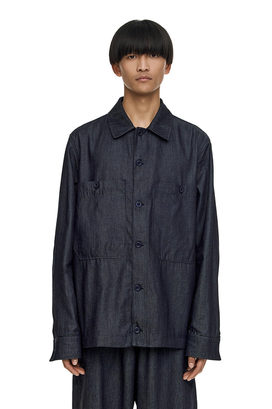 Raw Denim Bamboo Overshirt