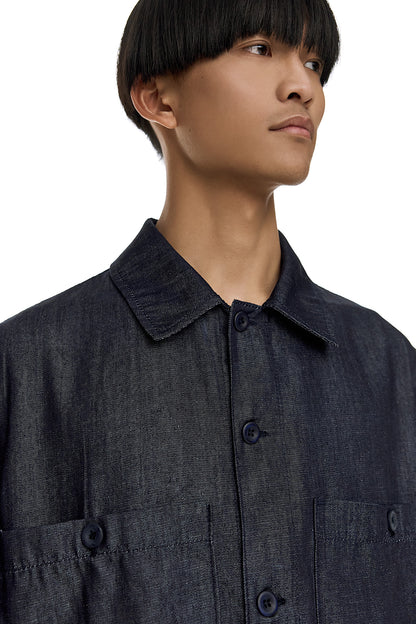 Raw Denim Bamboo Overshirt