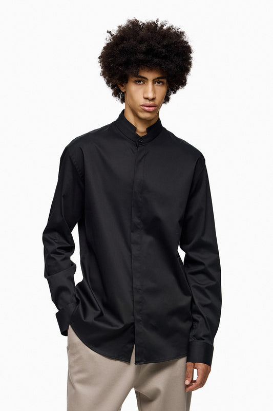 Clean Cut Neck Shirt