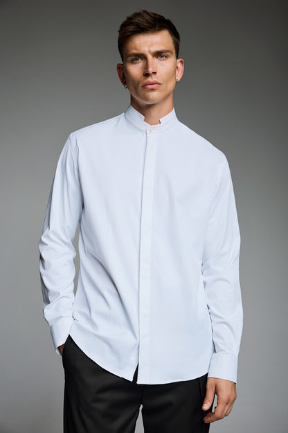 Clean Cut Neck Shirt