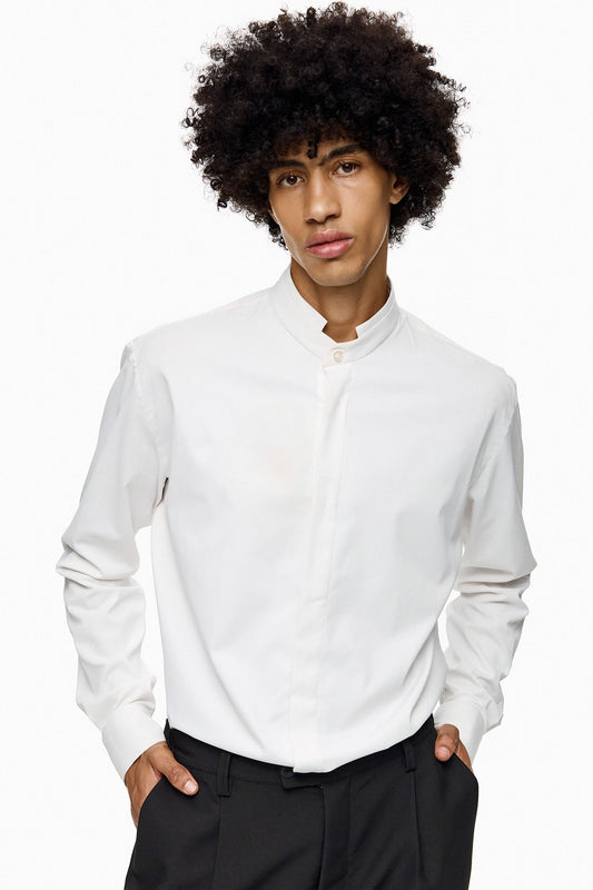 Clean Cut Neck Shirt