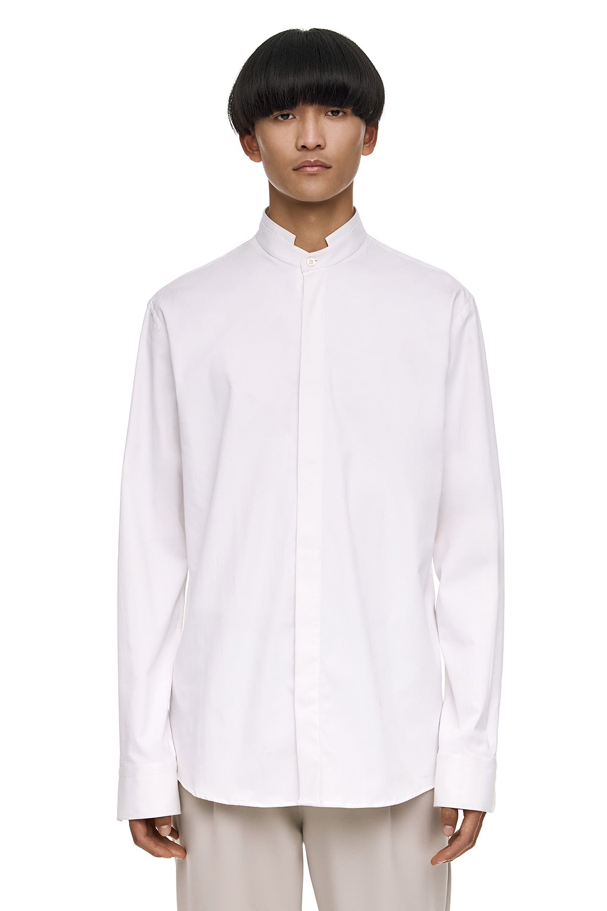 Clean Cut Neck Shirt