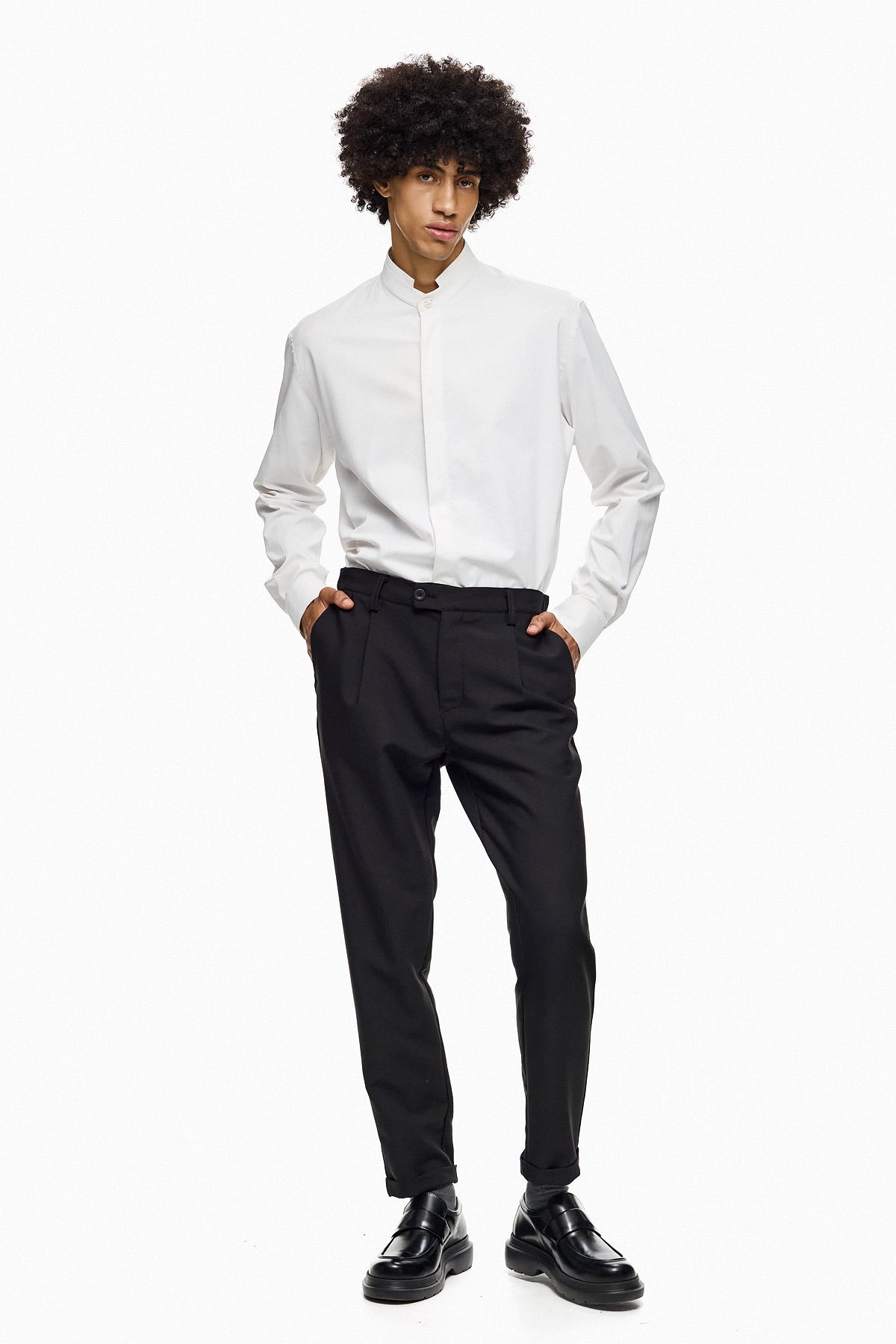 Clean Cut Neck Shirt
