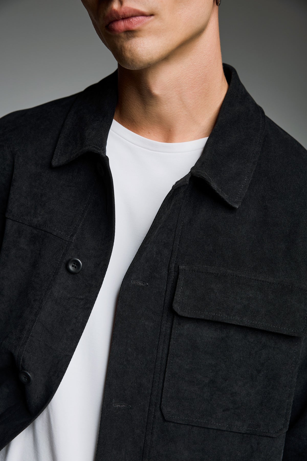 Essential Black Overshirt