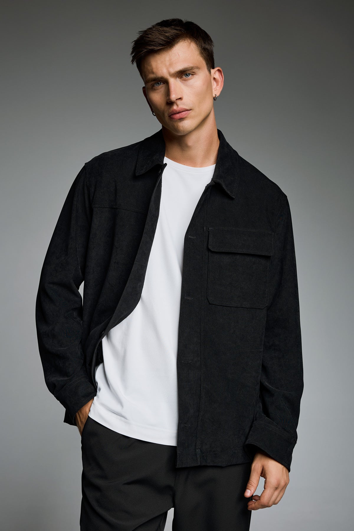 Essential Black Overshirt