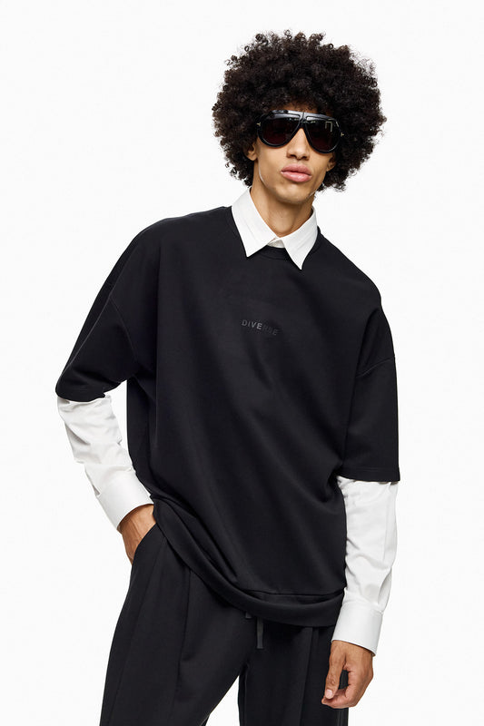 Sleek Logo Oversize Tee