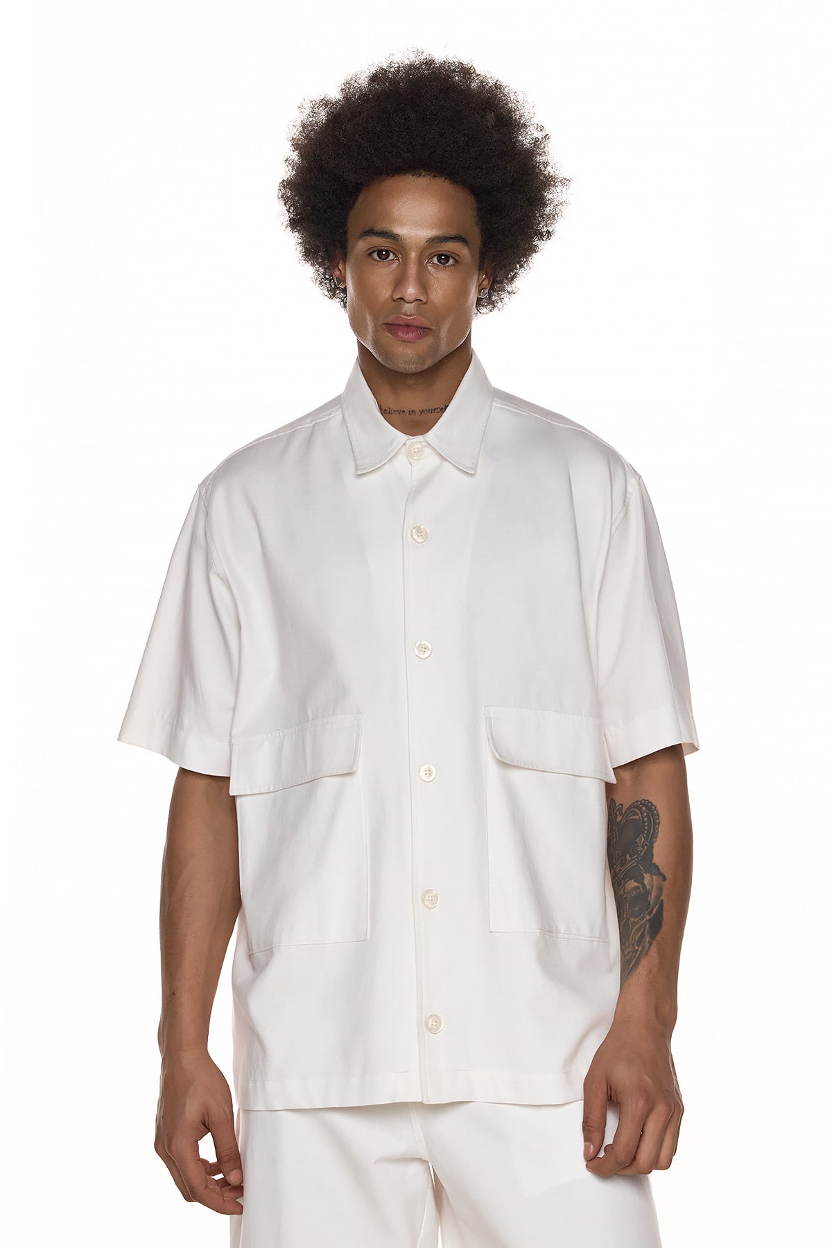 Structured Short-Sleeve Shirt – AYARI