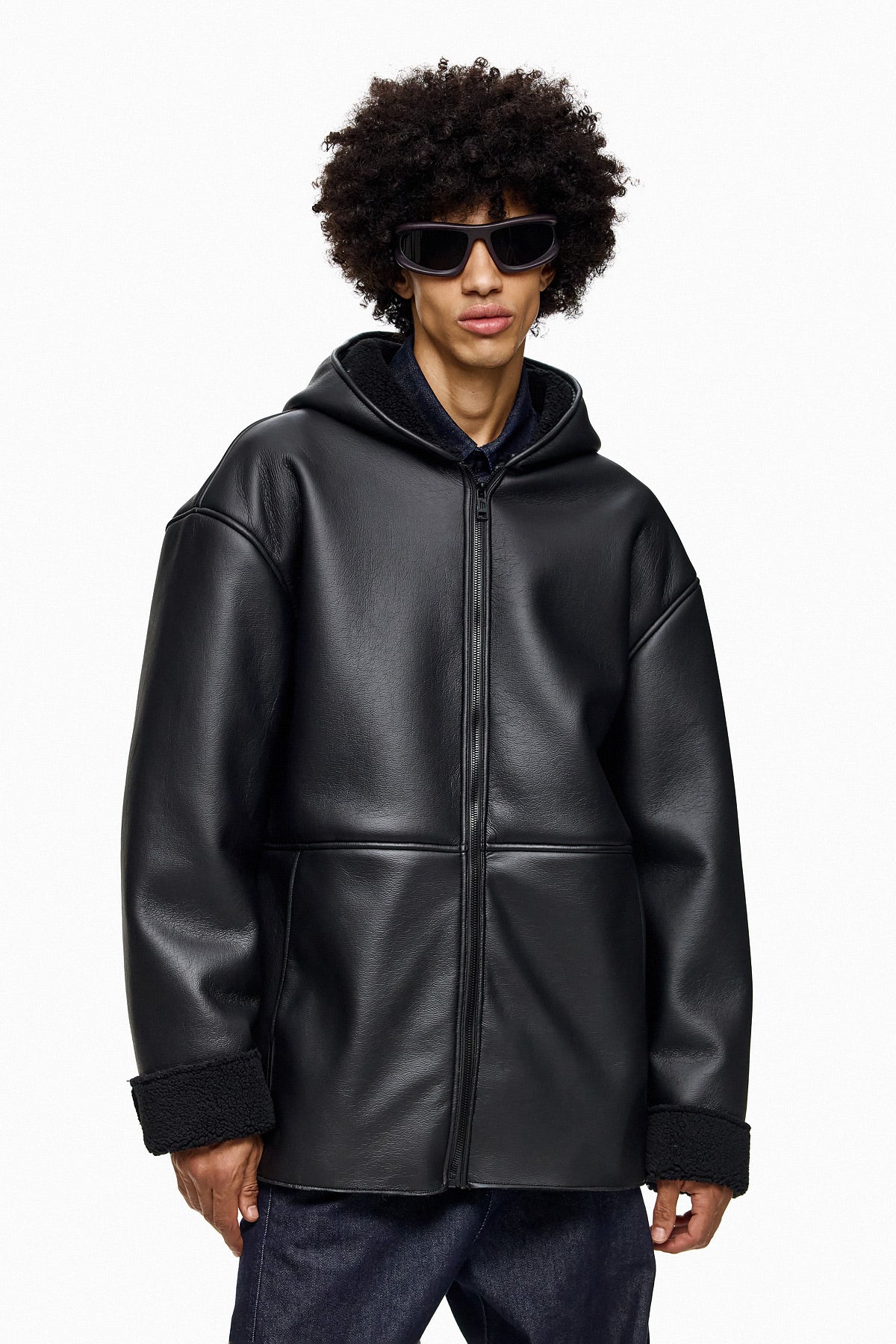 Bonded Shearling Hoodie TAKAO