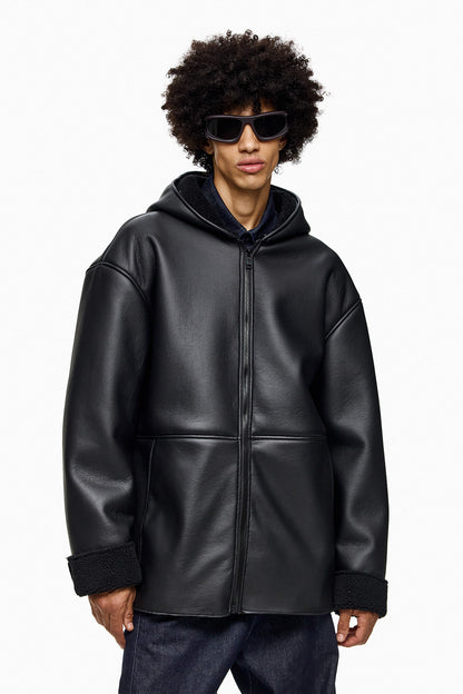 Bonded Shearling Hoodie TAKAO