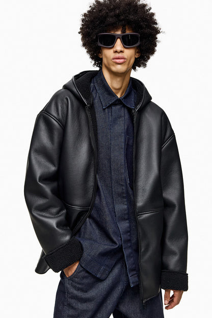 Bonded Shearling Hoodie TAKAO