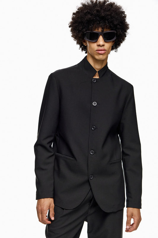 Stand Up-Collar Tailored Jacket ENJU