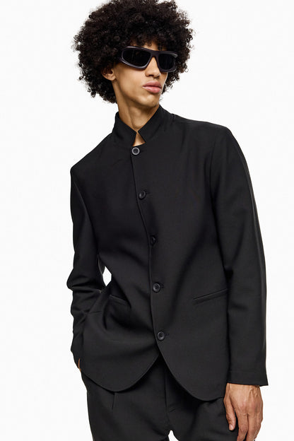 Stand Up-Collar Tailored Jacket ENJU