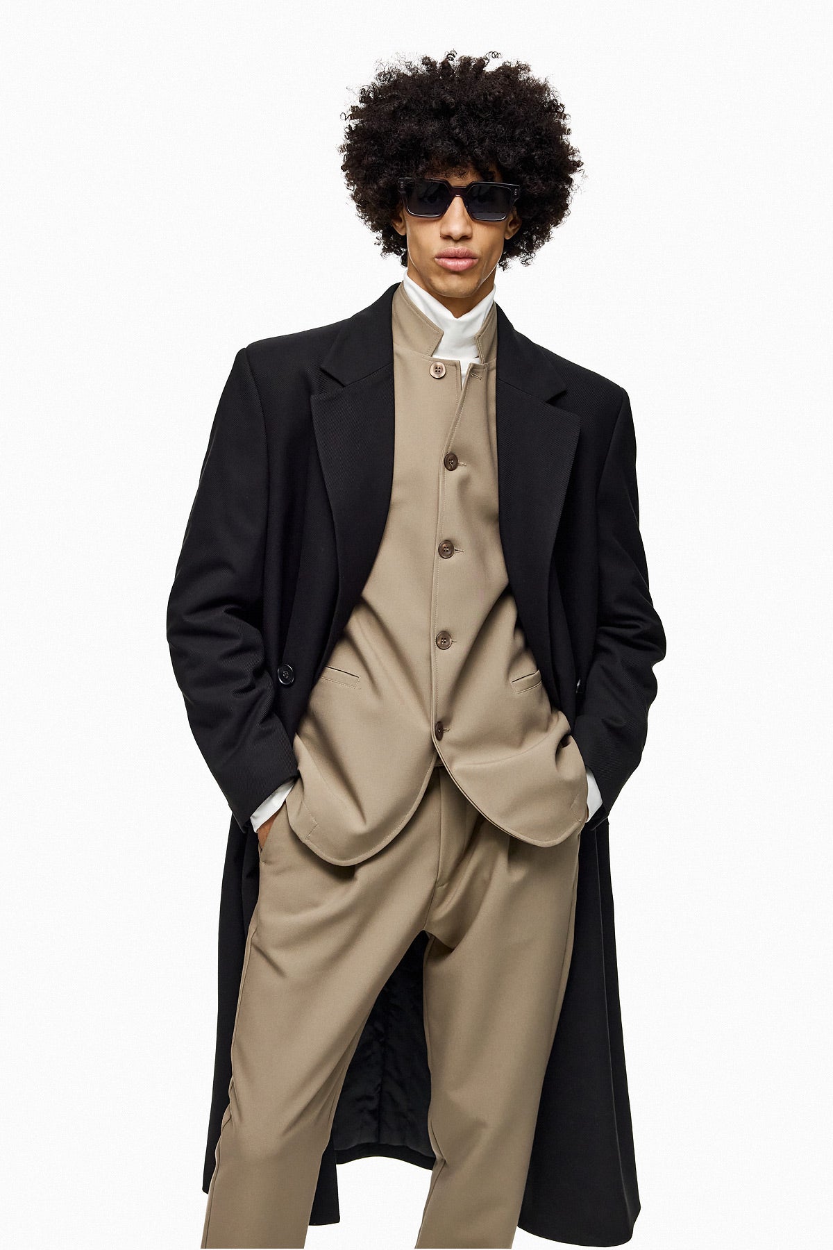 Stand Up-Collar Tailored Jacket ENJU