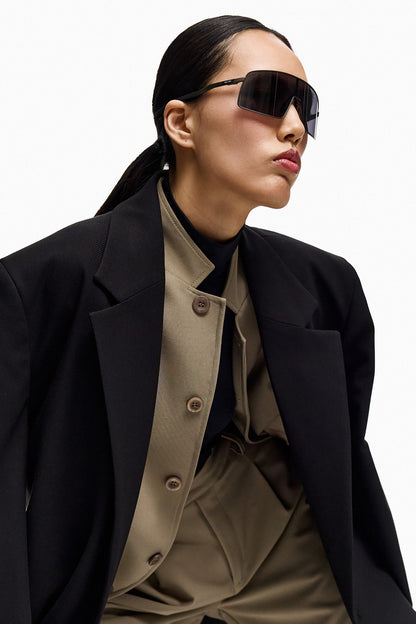 Stand Up-Collar Tailored Jacket ENJU