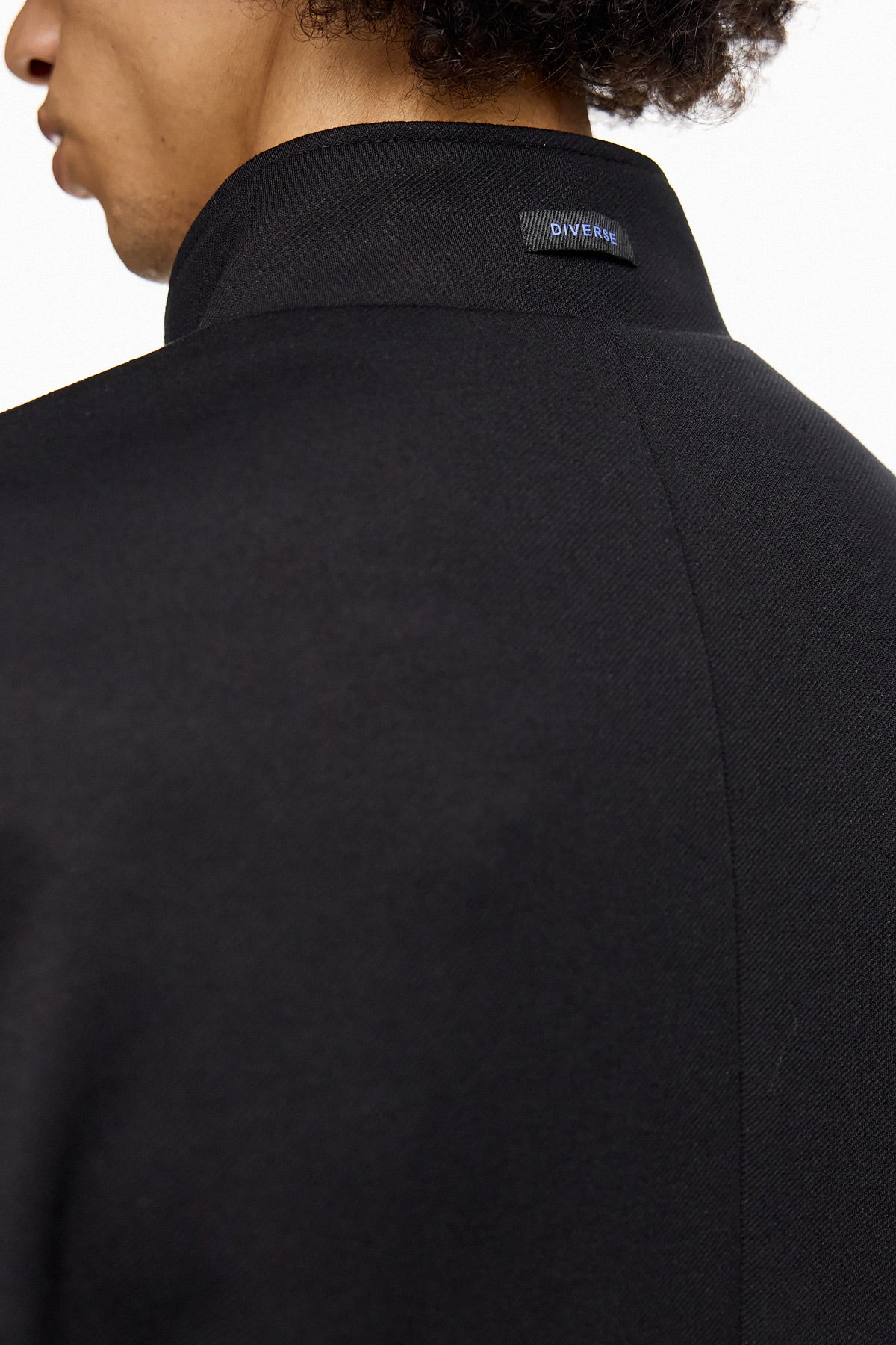 Zip-Front Tailored Blazer – Black