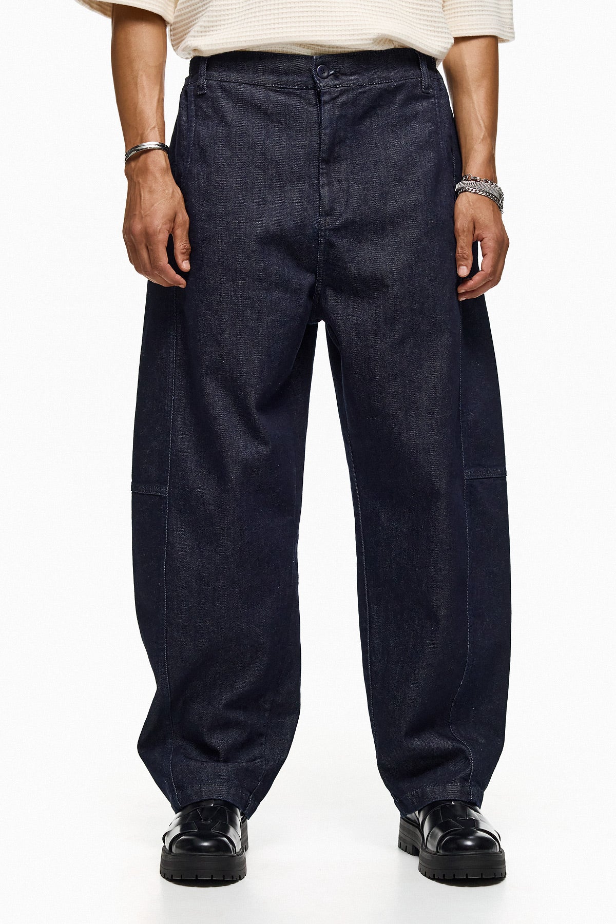 Wide-Leg Denim Trousers ARATA