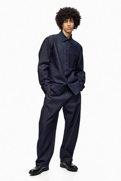 Wide-Leg Denim Trousers ARATA