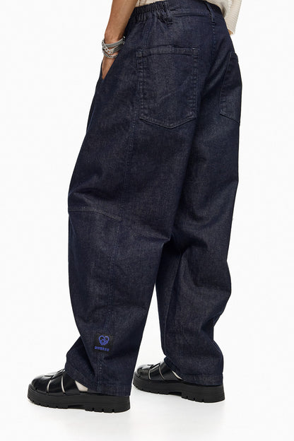 Wide-Leg Denim Trousers ARATA