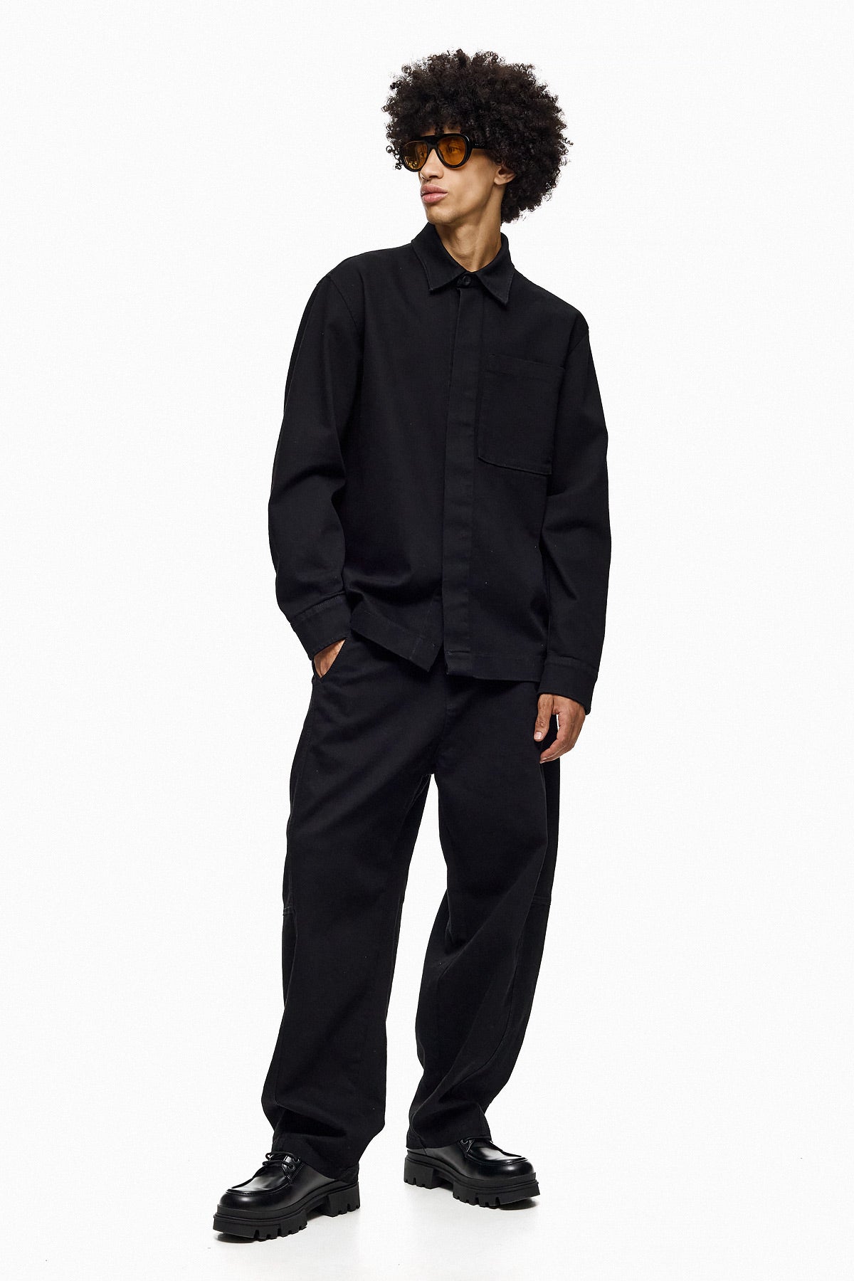 Textured Wide-Leg Trousers DAI