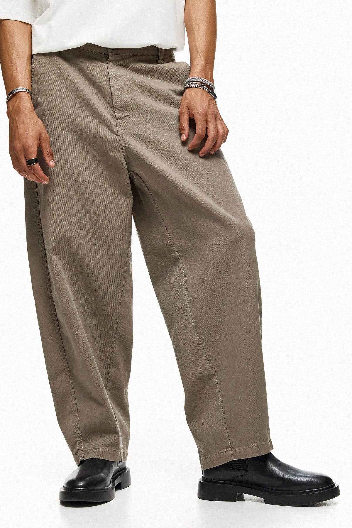 Wide-Leg Barrel Trousers AYUMU