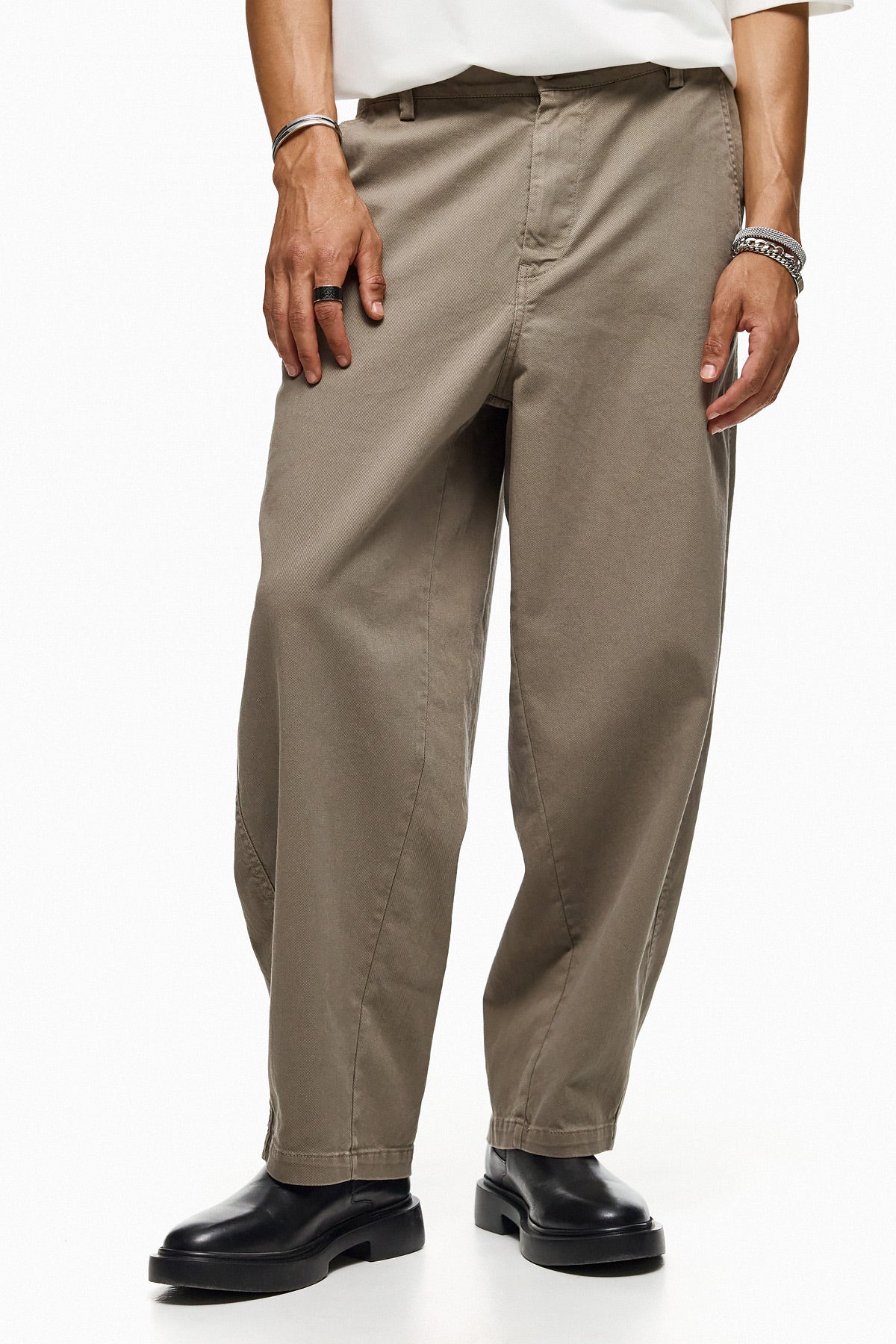 Wide-Leg Barrel Trousers AYUMU