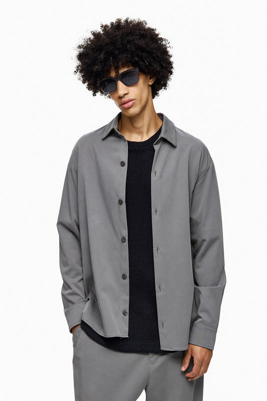 Minimal Button-Up Shirt NORIO