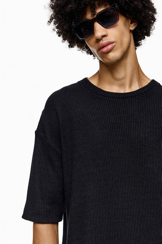 Textured Oversized T-Shirt AKIO