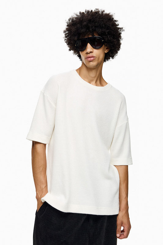 Textured Oversized T-Shirt AKIO