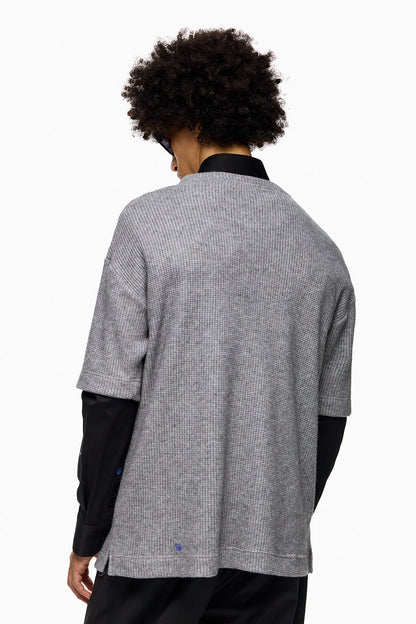 Textured Oversized T-Shirt AKIO