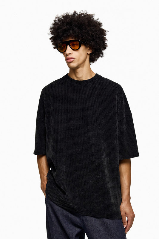 Velvet Touch Waffle Top AKEMI