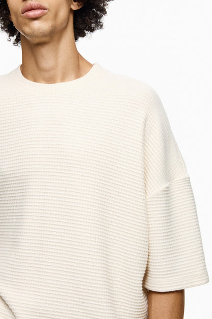 Waffle-Knit Oversized Tee KUMO