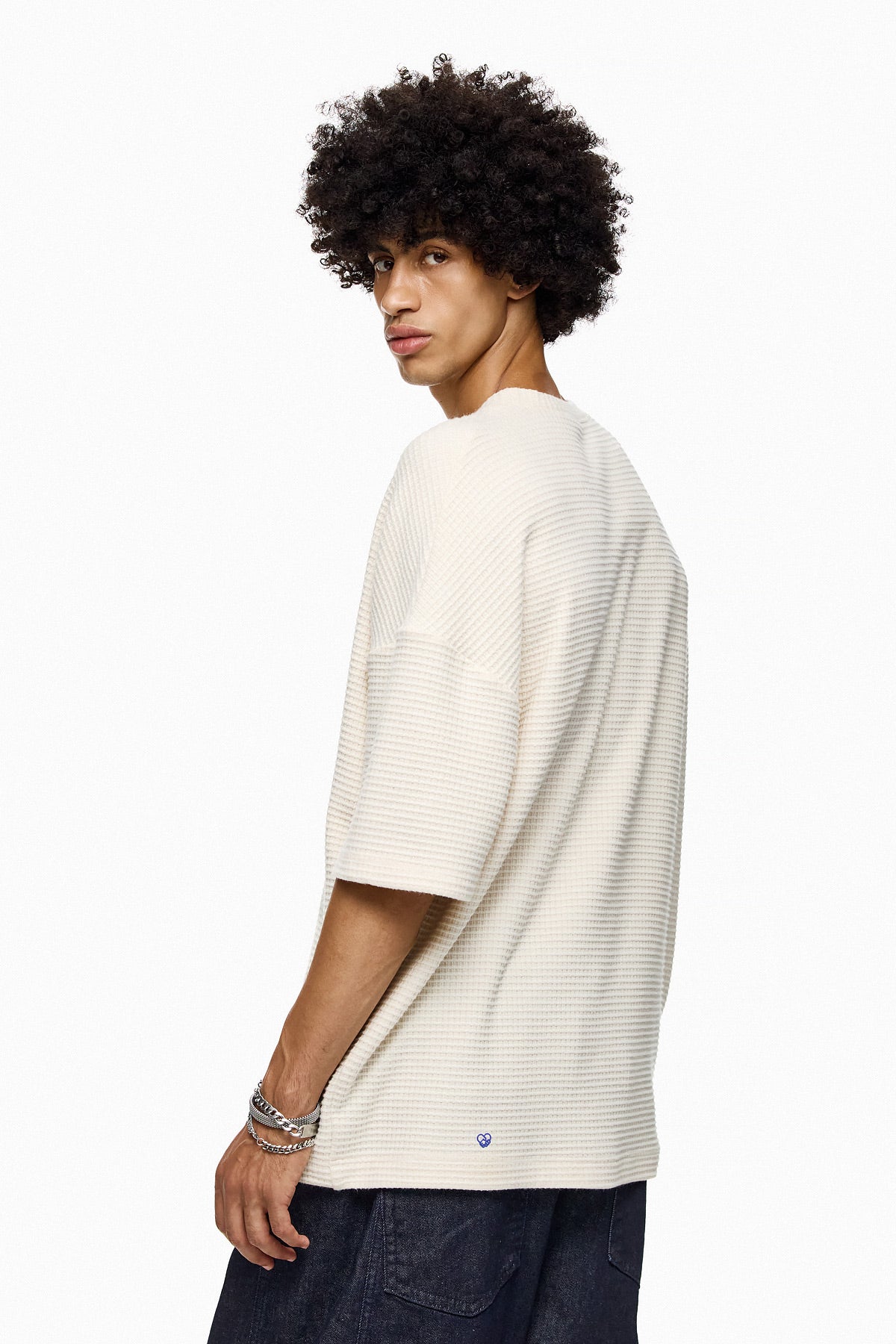 Waffle-Knit Oversized Tee KUMO