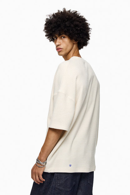 Waffle-Knit Oversized Tee KUMO