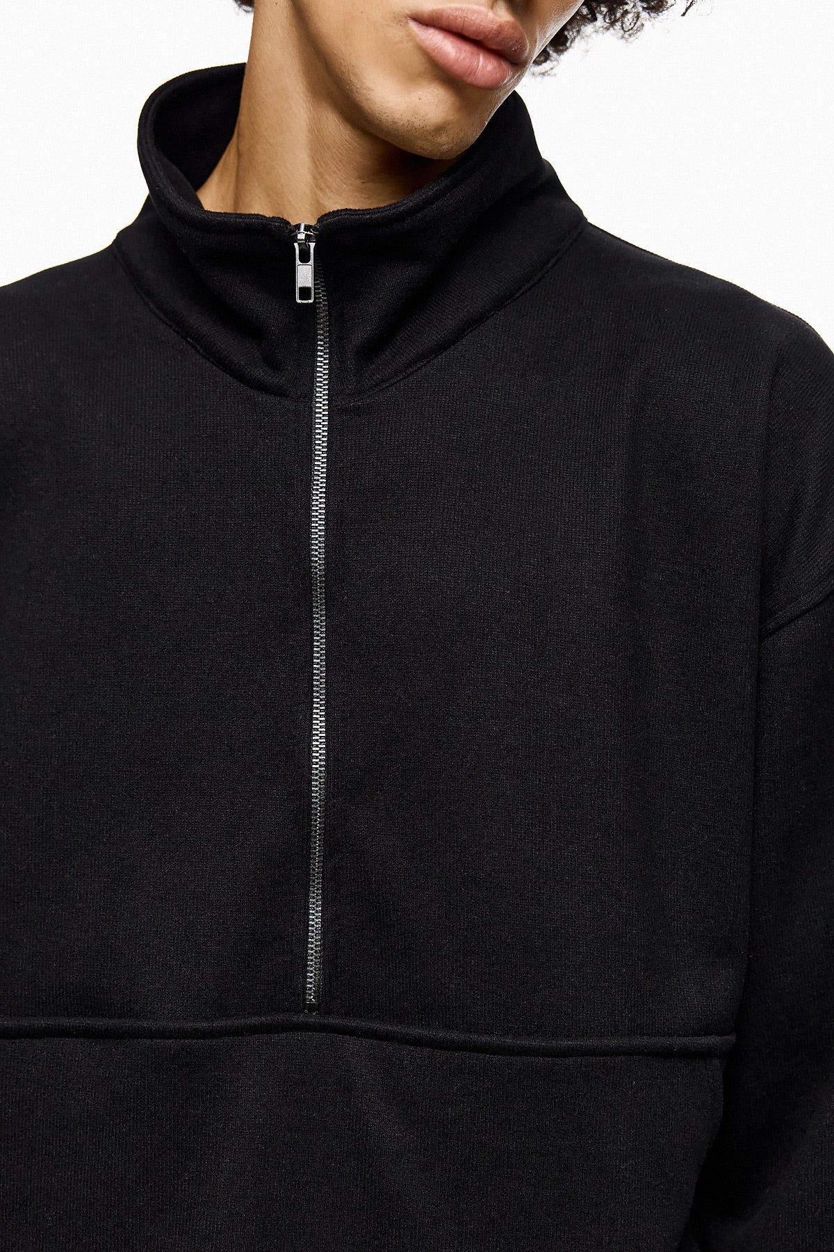 Quarter-Zip Mock-Neck Sweatshirt NERI