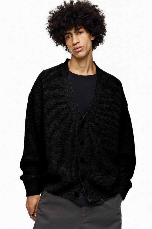 Rib-Knit Cardigan YUKI