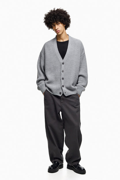 Rib-Knit Cardigan YUKI