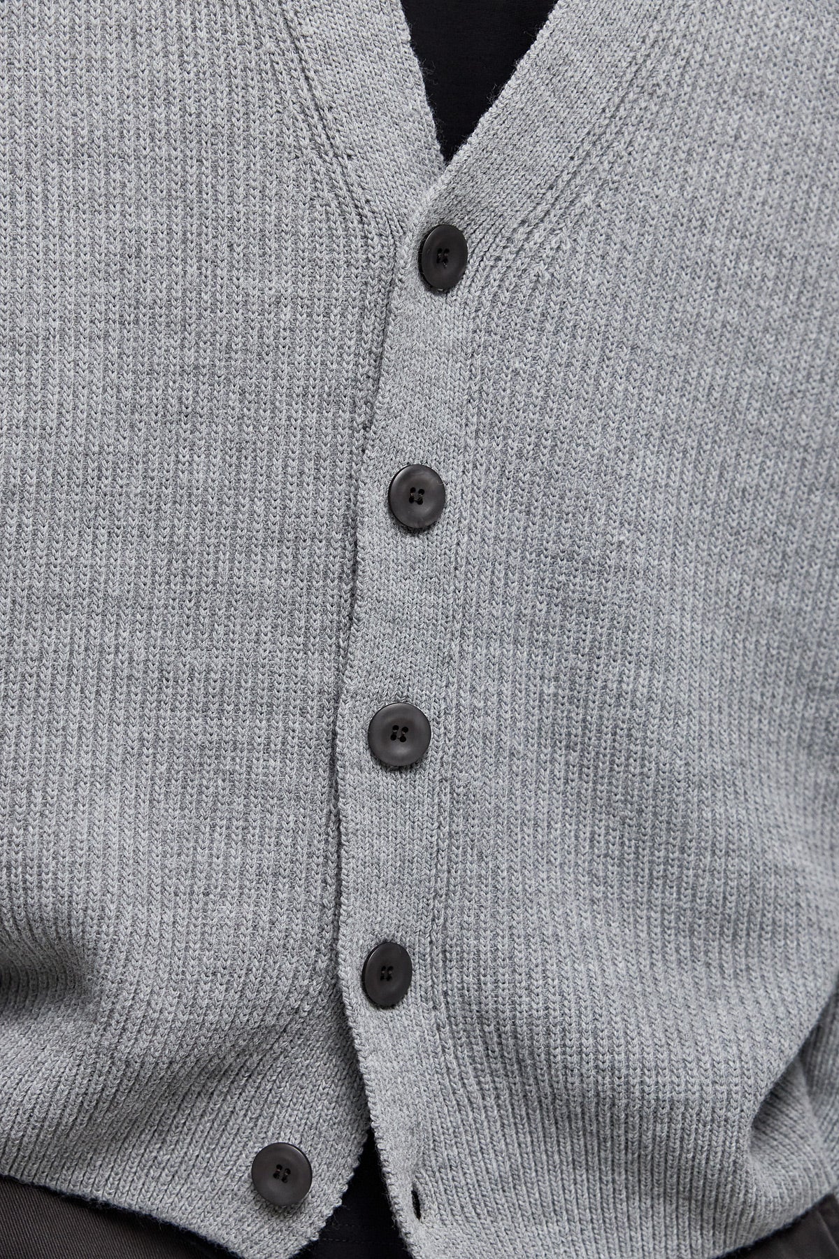 Rib-Knit Cardigan YUKI