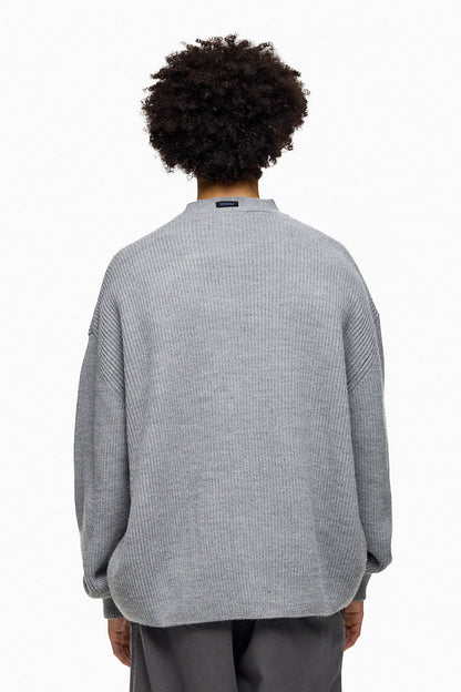 Rib-Knit Cardigan YUKI