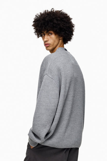 Rib-Knit Cardigan YUKI