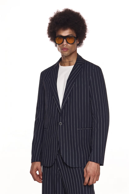 Pinstripe Tailored Blazer - HARU