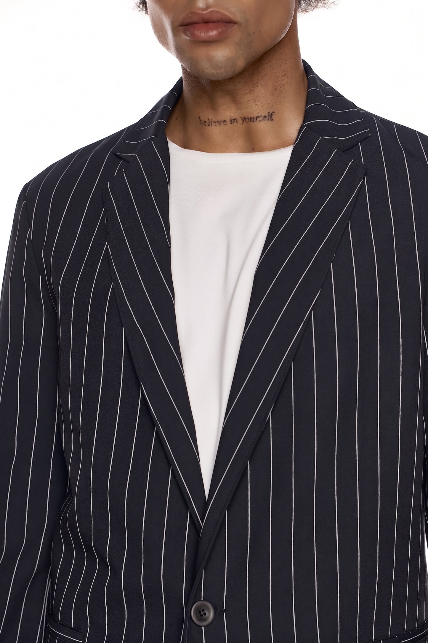 Pinstripe Tailored Blazer - HARU