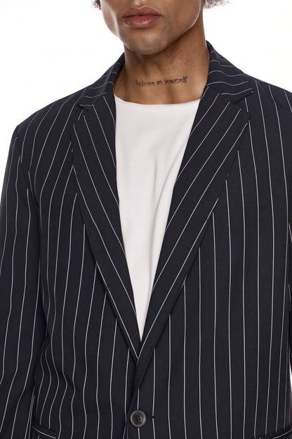 Pinstripe Tailored Blazer - HARU