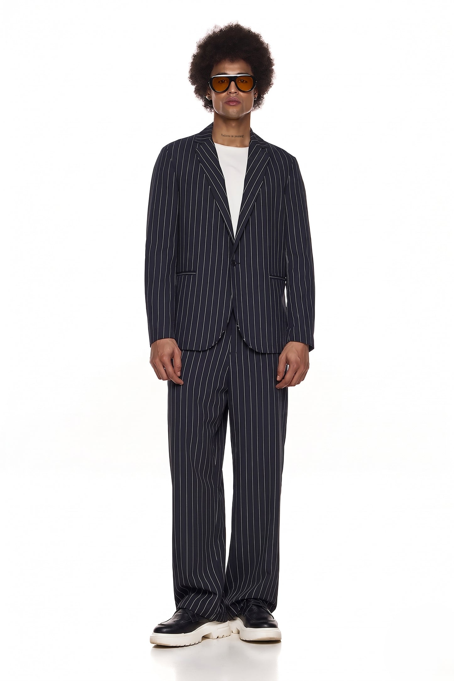Pinstripe Tailored Blazer - HARU