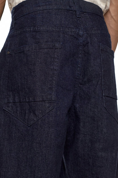 Raw Wash Wide Leg Denim - AKIRA