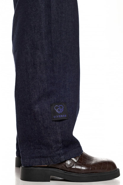 Raw Wash Wide Leg Denim - AKIRA
