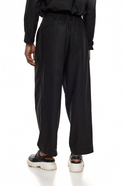 Relaxed Linen Tailored Trousers - SUNA
